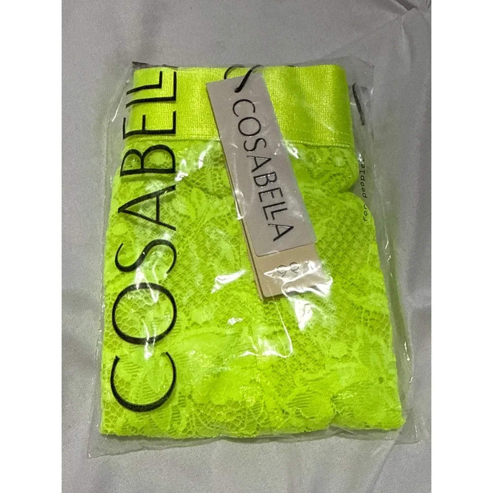Cosabella Neon Lace Jockstrap Men's Bright Yellow‎ Sexy Style Size S